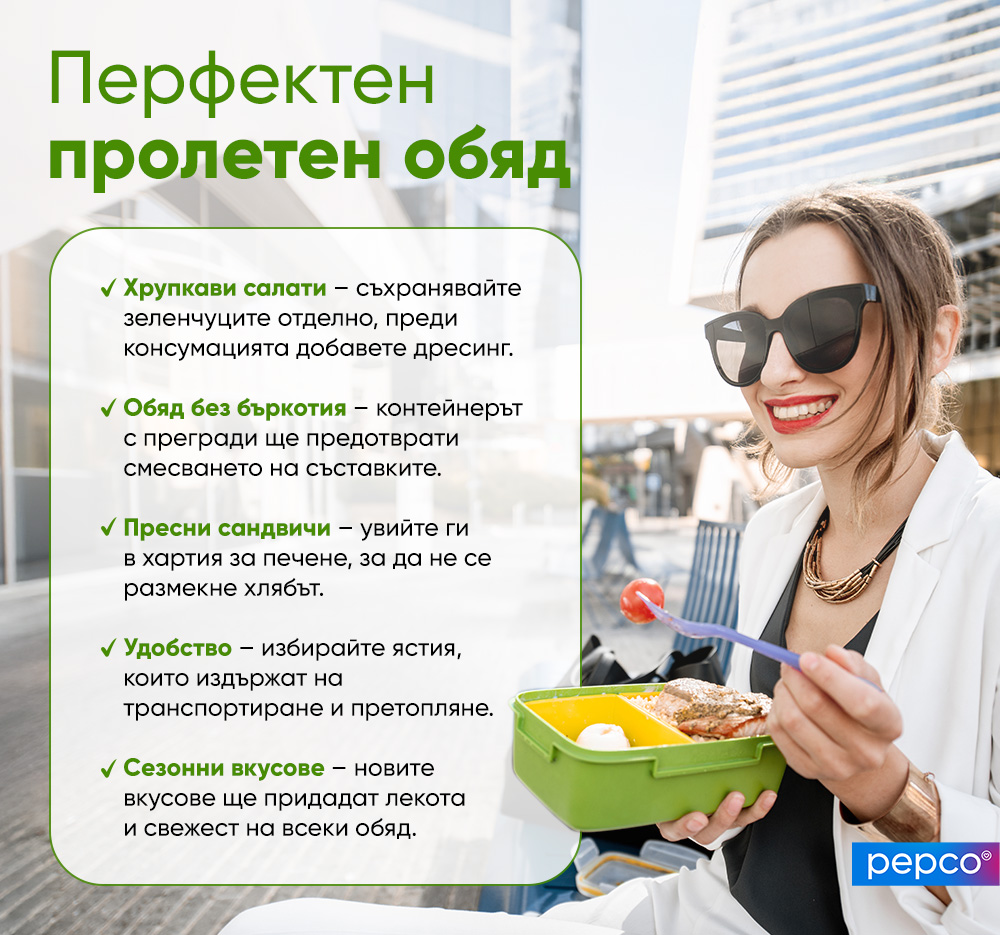 Идеи за пролетен обяд - инфографика